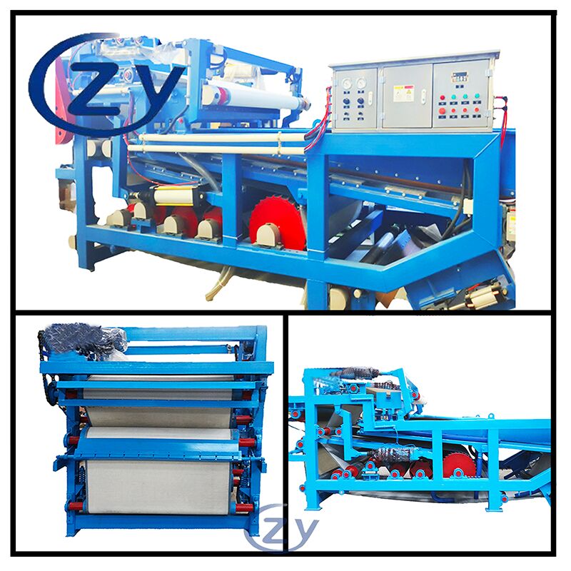 Ленточный обезвоживающий фильтр из нержавеющей стали для промышленного обезвоживания кассавы и обработки шлака