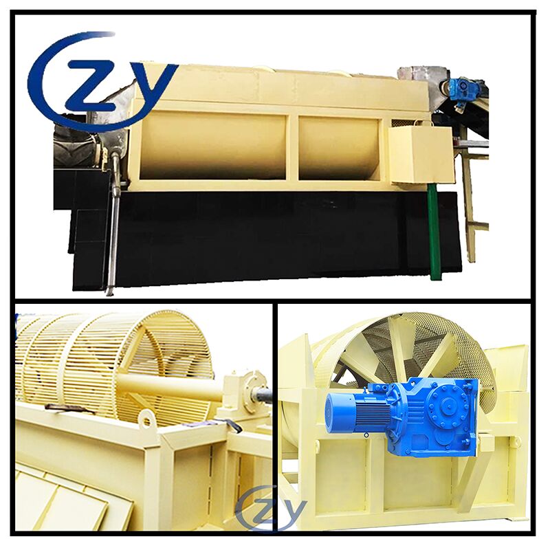 Heavy-Duty Rotary Peeler Designed for Efficient Cassava Washing and Thorough Desliming