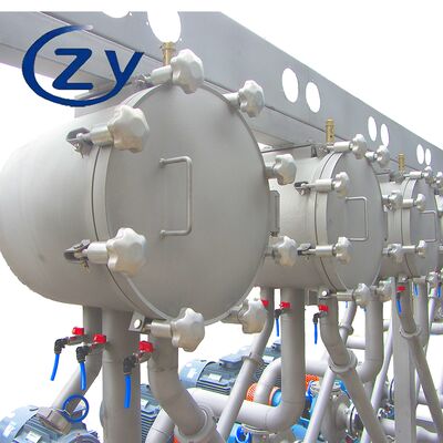 Компактный мультициклонный кластер для непрерывного удаления примеси крахмала